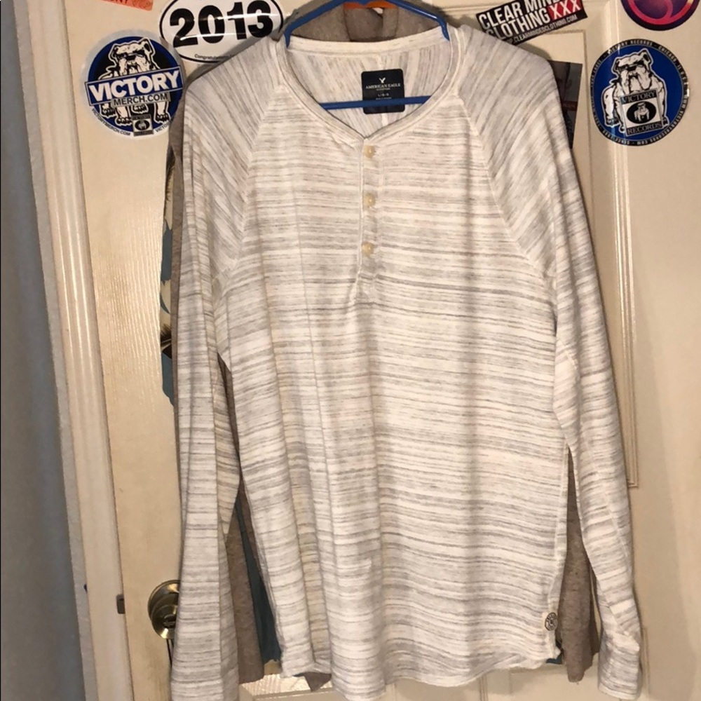 Grey American Eagle henley